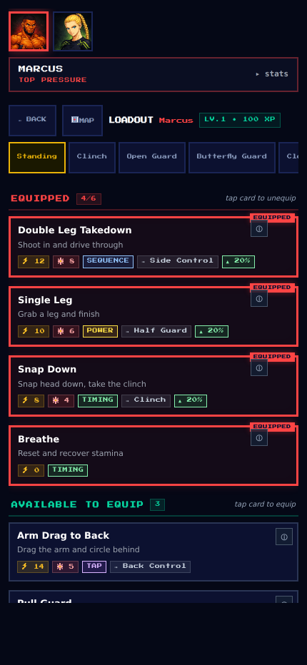 LOCKDOWN move loadout screen